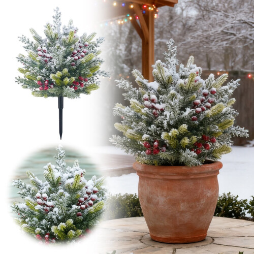 Konstgjord cederträ julgran utomhus 64 cm