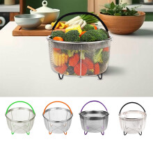 Panier vapeur en acier inoxydable pour casseroles et autocuiseurs