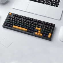AuroraX gaming keyboard mechanical black 98 keys