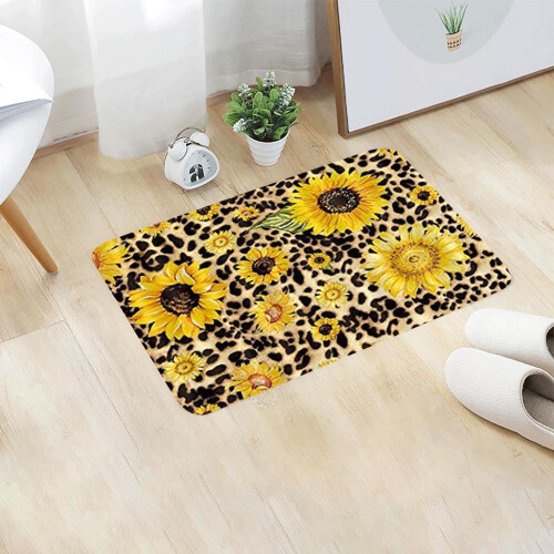 Zerbino con girasoli e api, stile rustico, 45x76 cm (18x30 pollici)