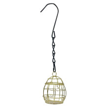 Wrought Iron Birdcage Feeder with Transparent Window