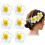 Presilhas de cabelo com flor havaiana, plumeria, espuma, 24 unidades, 6,35 cm (2,5 polegadas) 1