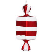 Christmas Candy Pendant Ornaments Red White 7PCS