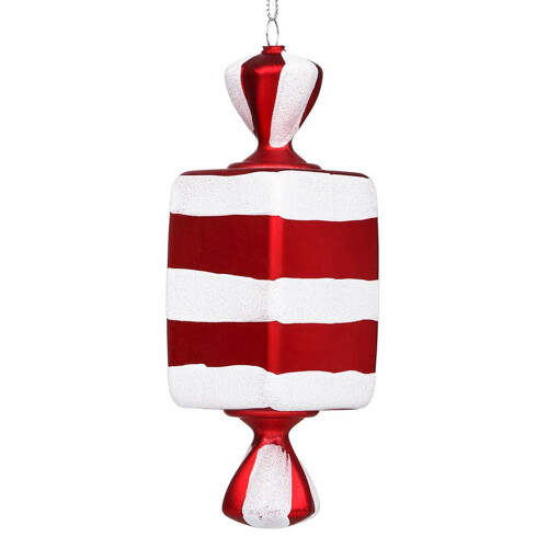 Christmas Candy Pendant Ornaments Red White 7PCS