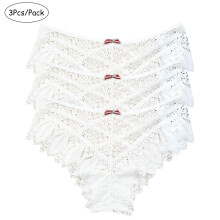 Women's Lace Criss-Cross Bikini Underwear 3-Pack