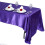 Purple satin tablecloth rectangle 60" x 126" washable 6 pcs 2