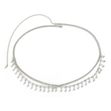 Rhinestone Star Tassel Waist Chain for Women, 1 Piece