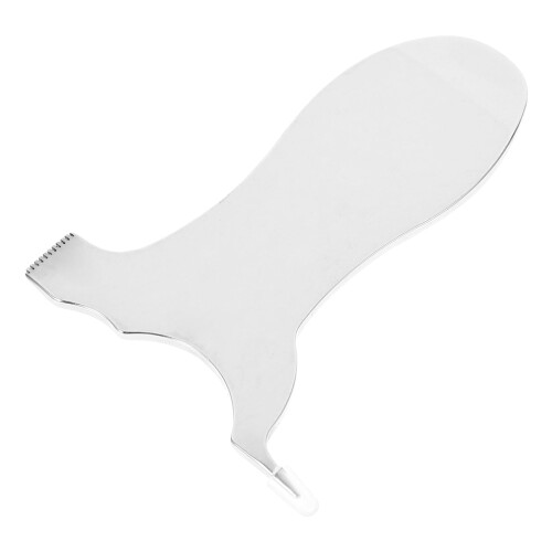 Silver Y-shaped lash lift brush for natural eyelash perming