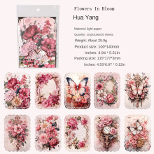 Scrapbook Paper Vintage Botanical Butterfly 20 Sheets
