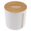 Toilet Paper Storage Box Bamboo White 1 Piece 1