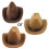 Creative Cowboy Hat Shape Ring Box Jewelry Display Storage 1
