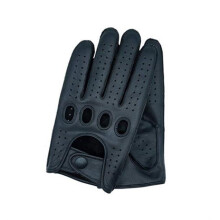 Men's Leather Driving Gloves Full-Finger Breathable Unlined