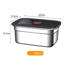 Stainless Steel Camping Lunch Box Leak-proof 1.5L