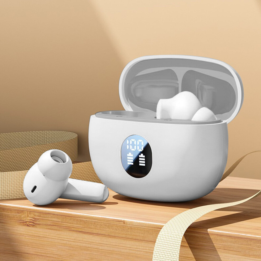 Bluetooth 5.4 Earbuds With Bass And Noise Reduction, Ipx7 Black/White 9422877595051