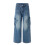 Calça jeans masculina clássica de corte reto e regular. 3