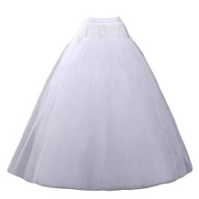 Women's A-Line floor-length wedding petticoat white