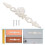 Silver Vintage Drawer Pulls Floral Carving Zinc Alloy 4 Pack 1