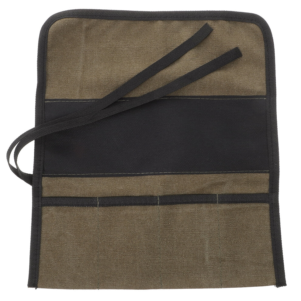 Tool Roll Organizer Canvas Pouch For Woodworking Tools 9128909390600