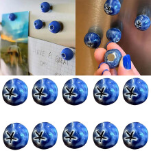 3D Ceramic Blueberry Fridge Magnet Realistic Resin 1 Piece