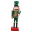 Wooden Nutcracker Ornament Green Soldier Shape 1 Set 7