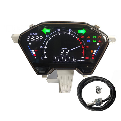 Honda Click Digital Speedometer Dashboard Waterproof Black