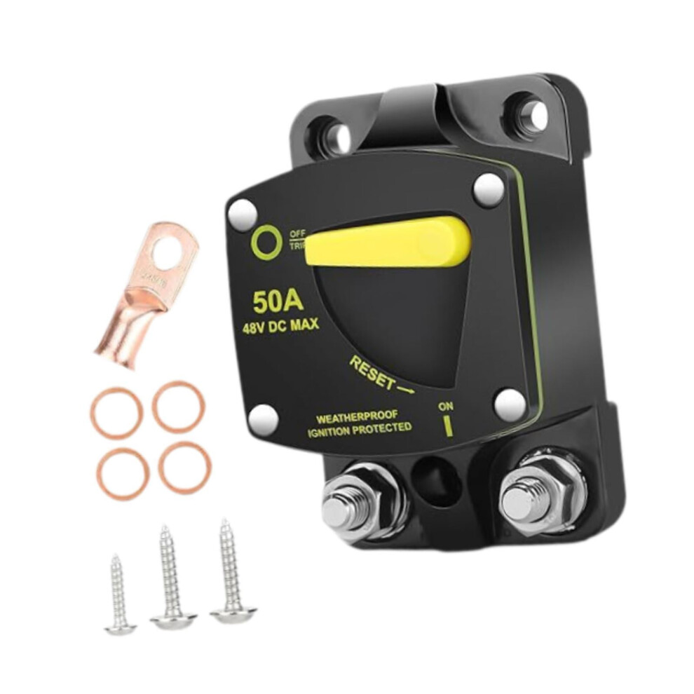Circuit Breaker Box Manual Reset Switch 50A Waterproof 9043876465307