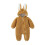 Baby Flannel Easter Romper with 3D Rabbit Ears and Hood 2
