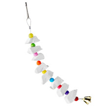 Bone Chewing Toy with Bells for Parrots 1 piece