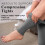 Women's opaque compression leggings gray medium 20-30mmHg 3
