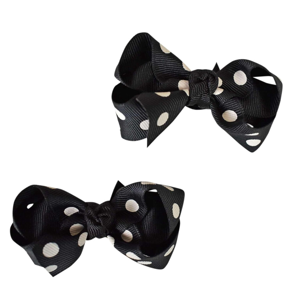 Girls' Light Pink Grosgrain Ribbon Bow Alligator Clip