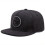 Star Embroidered Baseball Cap Black Snapback 1