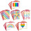 Blank Cards with Rainbow Hearts 24 pcs with Envelopes 1