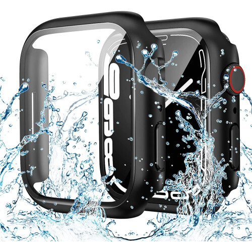 Custodia impermeabile per Apple Watch da 44 mm con vetro temperato e