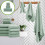 Velvet Bath Towels Set 8-Piece Soft Absorbent 1