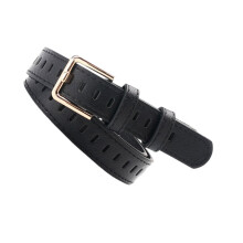 Leather belt for women minimalist office and leisure wear