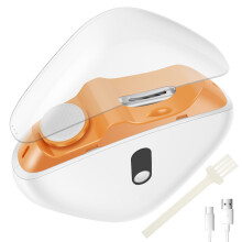 Electric Nail Clipper with LED Light 3 Speeds Rechargeable