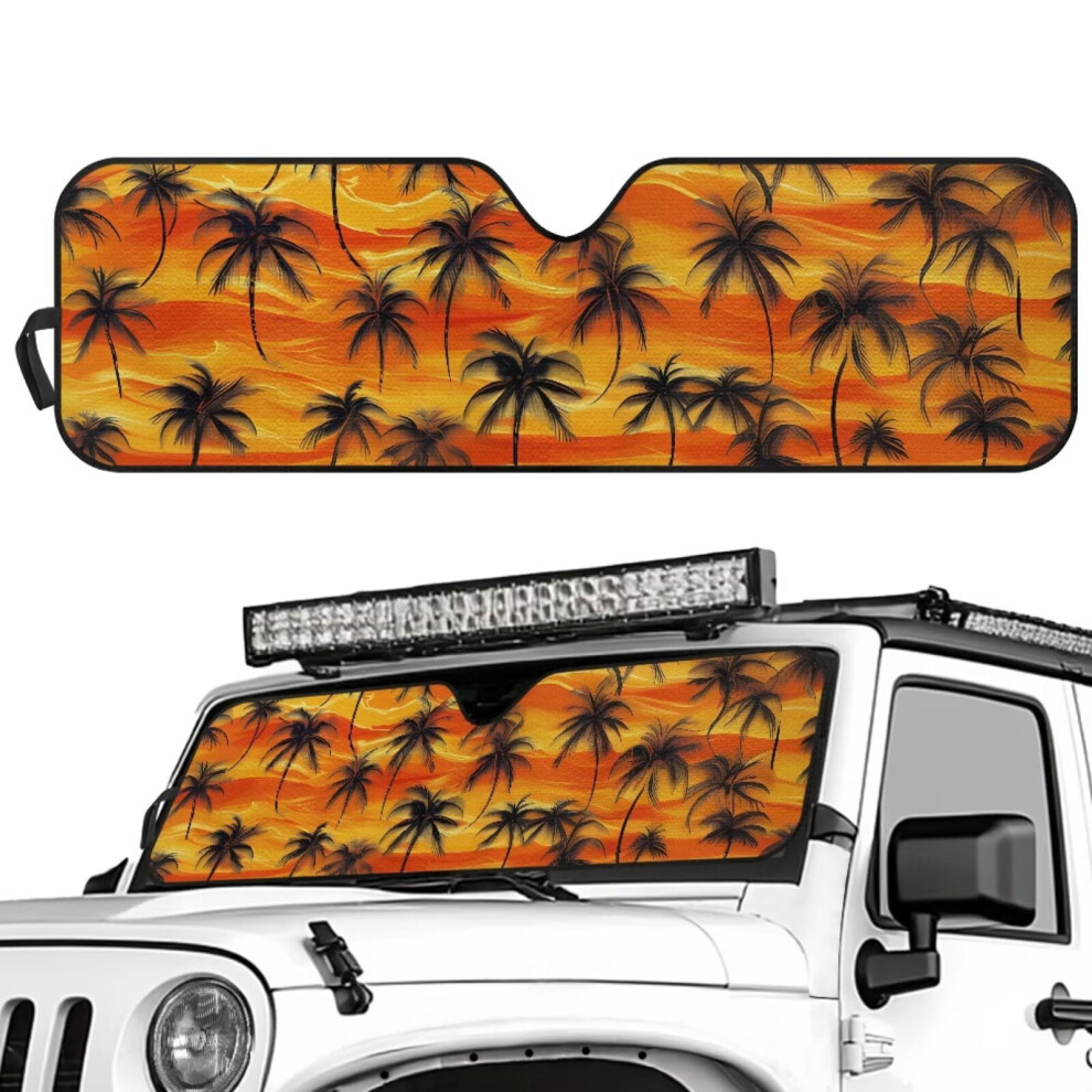 Jeep Wrangler Tj/Jk/Jku Windshield Sun Shade Uv-Blocking 9085618978010