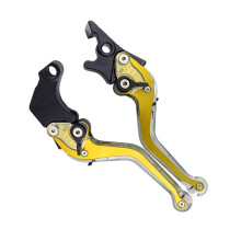 Motorcycle Brake Lever LED Signal Light Aluminum Adjustable