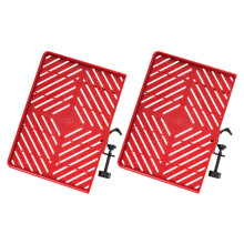 Live Broadcast Equipment Stand Red 2 pcs 20x14x2.5 cm