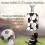 Colar masculino com pingente de futebol com a letra AZ, em aço inoxidável, 56 cm (22 polegadas). 2