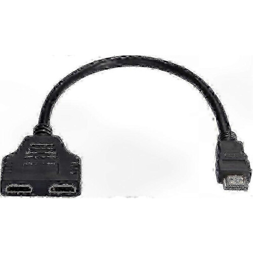Προσαρμογέας διαχωριστή HDMI 4K, διπλές θηλυκές έξοδοι για εγκατάσταση δ 1