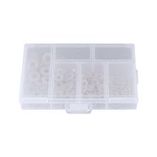 Nylon Washer M2.5–M5 White 250 pcs