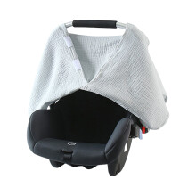 Muslin baby carseat guard lightweight breathable sleeve