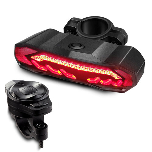 Bike Motorcycle Taillight Alarm System Wireless Vibration