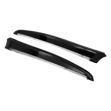Black Windshield Trim with Turn Signal LED for Harley Road