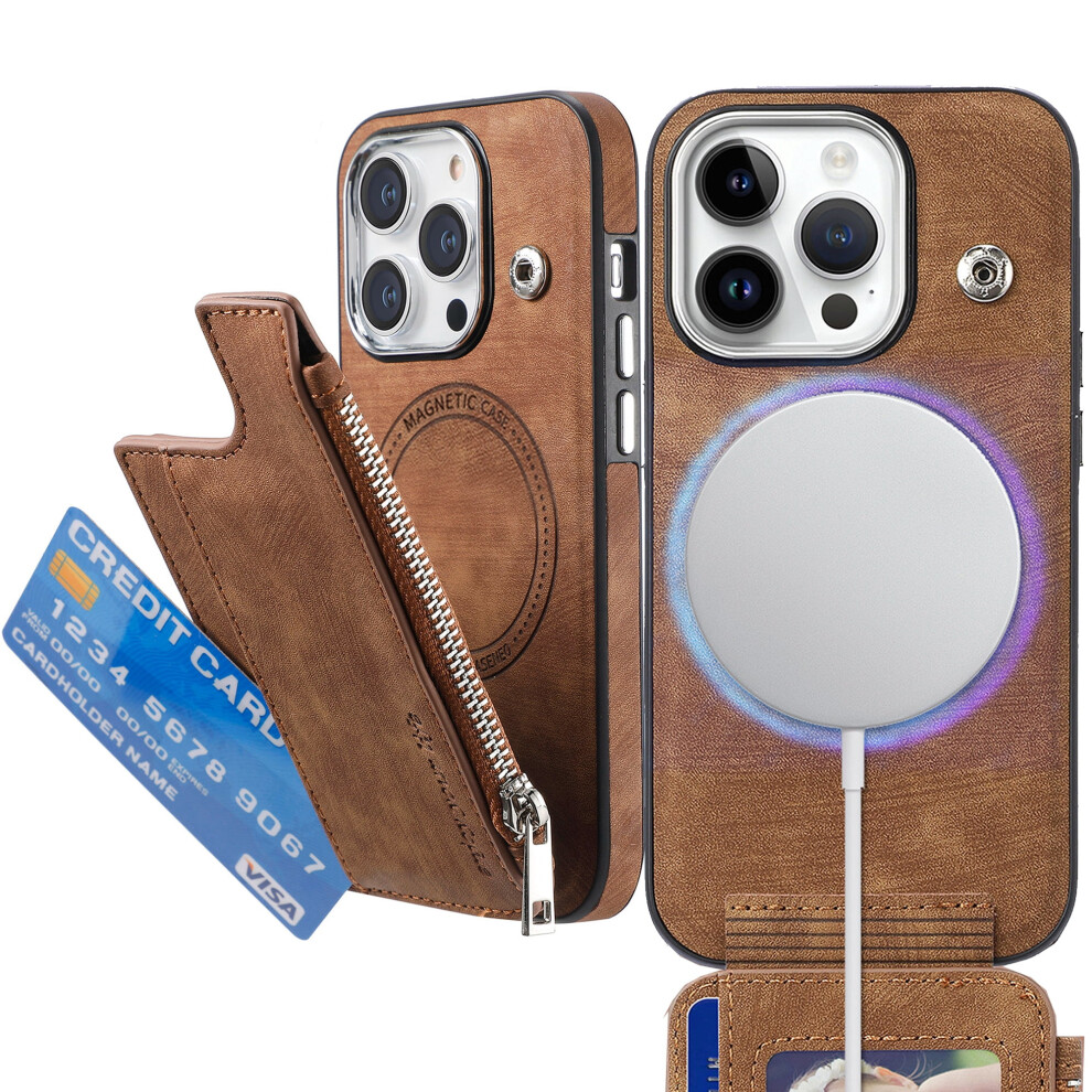Iphone 15 Wallet Case With Magsafe, Pu Leather Flip Case 9180333287949
