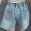 Pigershorts med brede ben og elastisk talje, 4-5 år 5