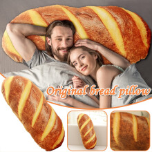 3D Simulation Bread Plush Pillow 15.7 Inch