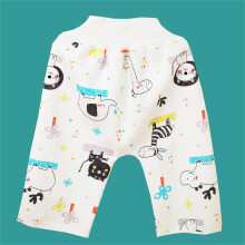 Cute Animals Print High Waist Baby Diaper Pants Waterproof