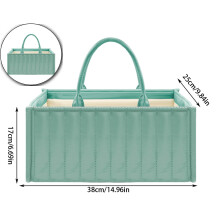 Diaper Caddy Organizer Green Storage Basket